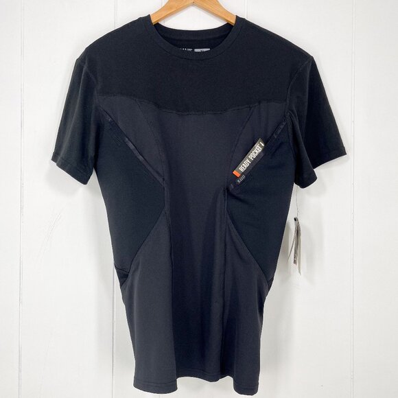5.11 Cams Short Sleeve Base Layer Shirt Carry Conceal Padded 41222 Size XL Black - Picture 1 of 14